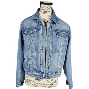 New York And Company Woman’s Denim Jean Jacket Size M